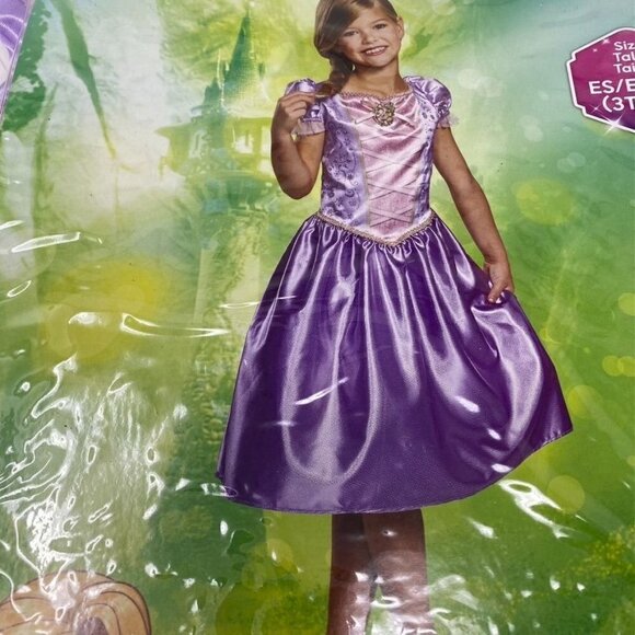 Disguise Disney Princess Rapunzel Sz 3-4T Dress with Character Cameo - Picture 5 of 10